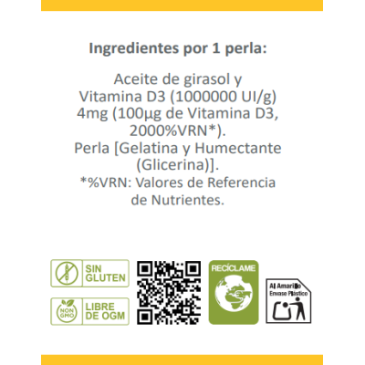 VitD3UP 120 perlas